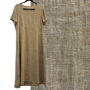 Flax 100% Linen casual dress S